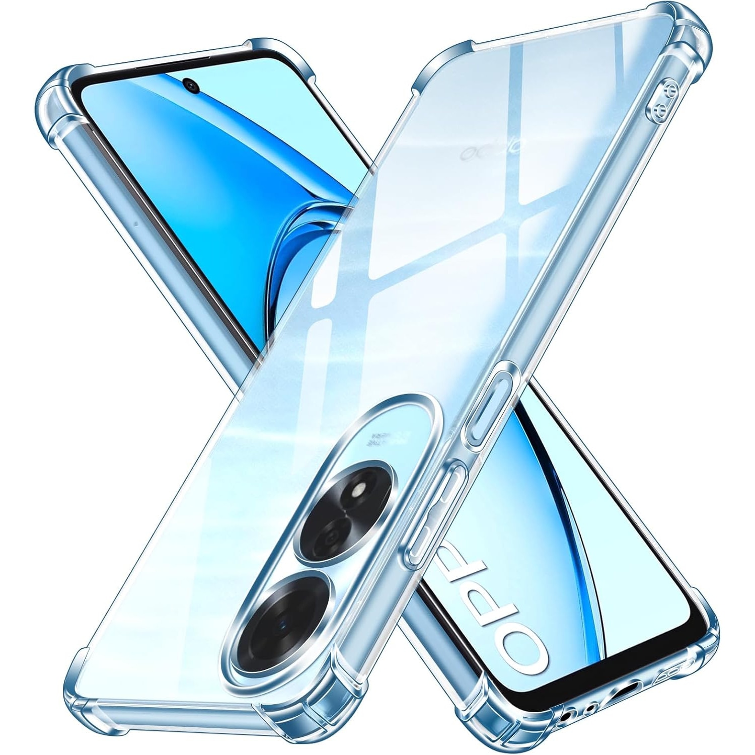 Husa Anti soc, transparenta compatibila cu OPPO A60 4G/LTE