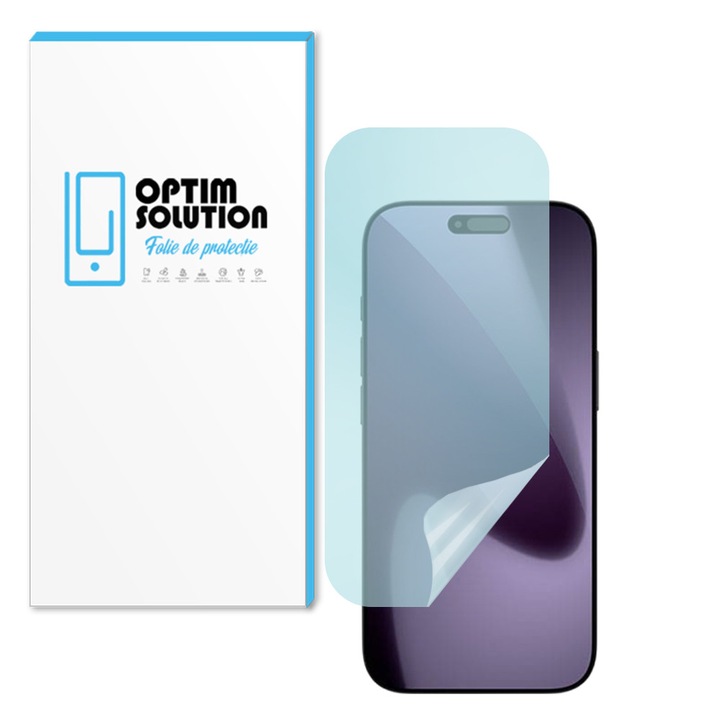 Regenerálható hidrogél fólia Apple iPhone 17 Pro Max készülékhez, OPTIM SOLUTION, UHD tisztaság, rugalmas hidrokristály, kijelzővédelem, ultrabiztonságos membránösszetétel, átlátszó