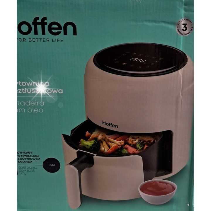 Hoffen 12 1000 W zsírmentes sütő 2,6 l