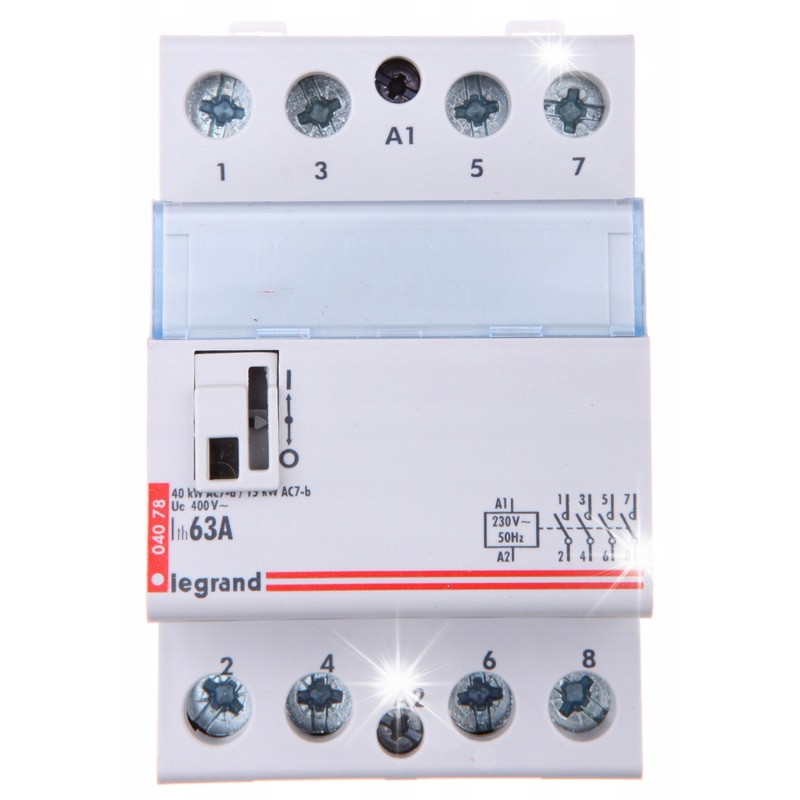 Contactor Legrand 63A 4Z 230V AC, 3 module, IP2X - eMAG.ro