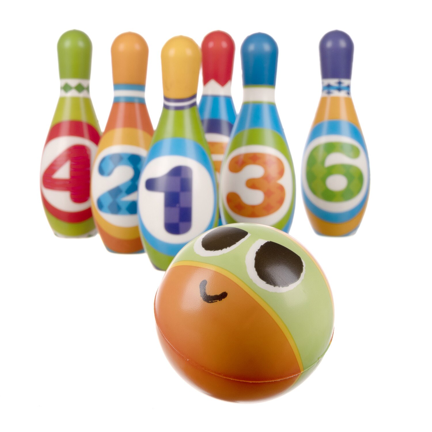 Jeu de bowling Multicolore Bois de pin massif Type HENXUAN Jeu de bowling Multicolore Bois de pin massif Type HENXUAN