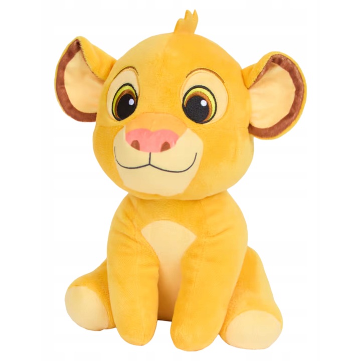 Plush Simba, 25 cm, galben, pentru copii