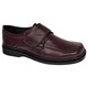 Pantofi barbati, model casual, calapod lat, piele naturala, Visiniu, Marimea 39