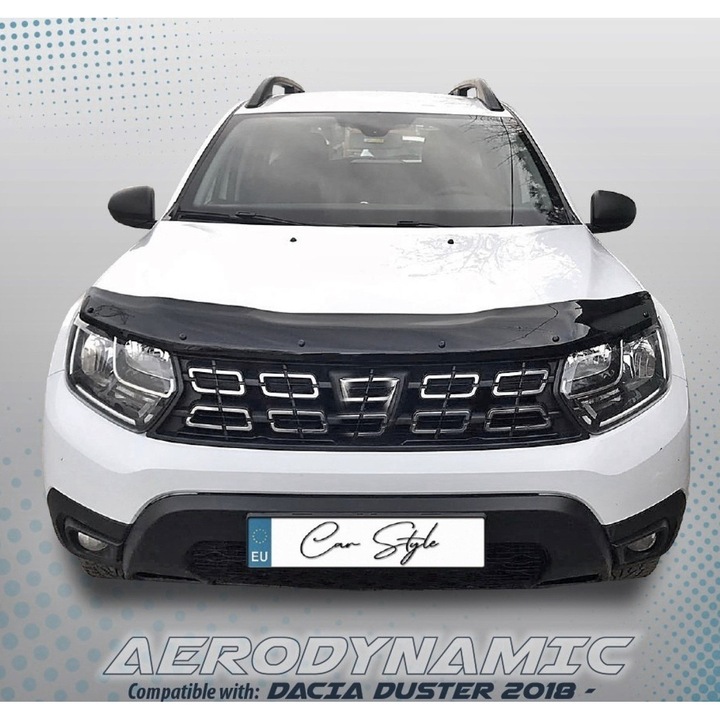 Deflector capota negru lucios compatibil Dacia Duster II 2018-2024