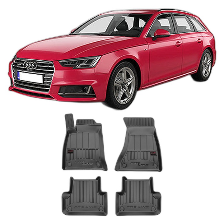 Set Covorase Auto Tip Tavita Audi A4 B9, din 11.2015 - Prezent, Caroserie Combi, compatibile cu autoturismul Audi A4 B9