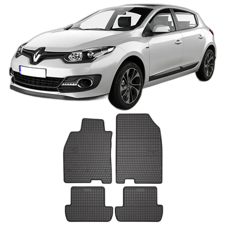 Set Covorase Auto Renault Megane Iii, din 11.2008 - 12.2015, Caroserie Sed, compatibile cu autoturismul Renault Megane Iii