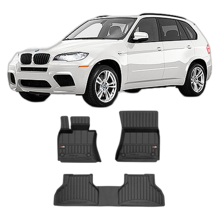 Set Covorase Auto Tip Tavita Bmw X5 E70, din 04.2007 - 09.2013, Caroserie Suv, compatibile cu autoturismul Bmw X5 E70