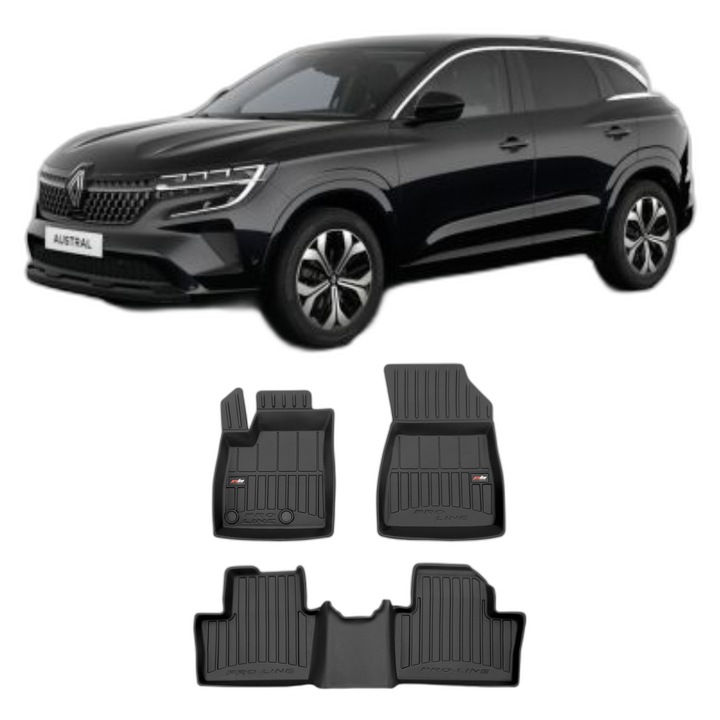 Set Covorase Auto Tip Tavita Renault Austral Mhev, din 2023 - Prezent, Caroserie Suv, compatibile cu autoturismul Renault Austral Mhev