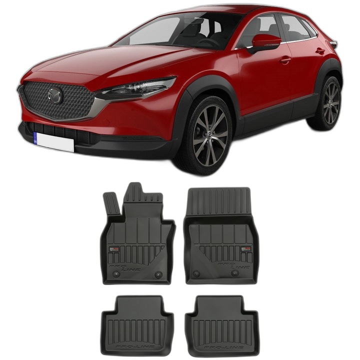 Set Covorase Auto Tip Tavita Mazda Cx -30, din 08.2019 - Prezent, Caroserie Suv, compatibile cu autoturismul Mazda Cx -30