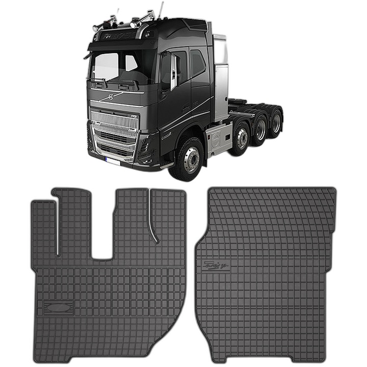 Set Covorase Auto Proline Volvo FH 16, 1993-2025, Negru, 4 Piese, Protectie TPE