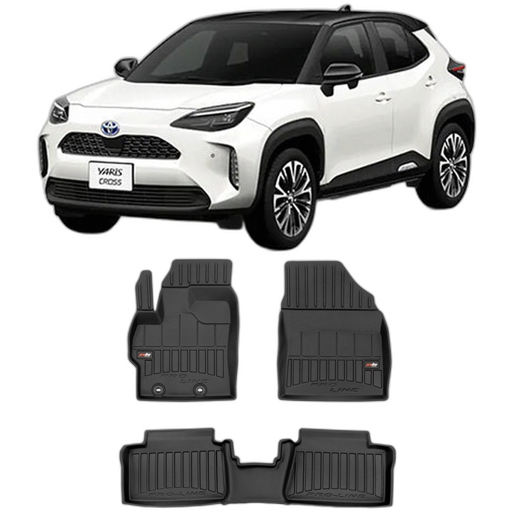 Set Covorase Auto Tip Tavita Toyota Yaris Cross din 09.2021 - Prezent, Caroserie Suv, compatibile cu autoturismul Toyota Yaris Cross