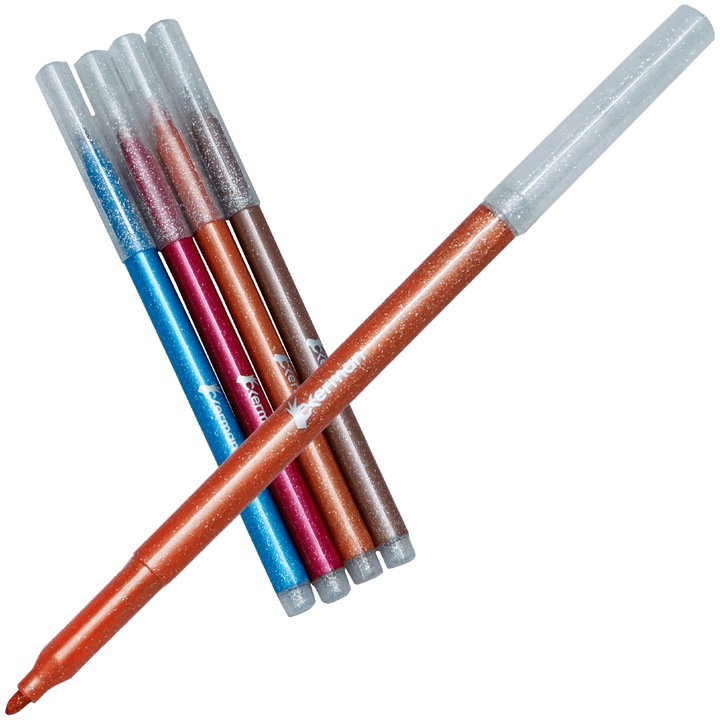 Set 4 carioci cu sclipici Okerman