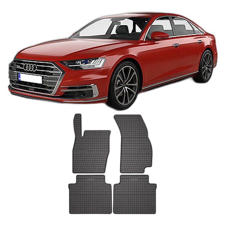 Set Covorase Auto Audi A8 D5, din 11.2017 - Prezent, Caroserie SedNu Corespunde Pentru Modelul Long, compatibile cu autoturismul Audi A8 D5
