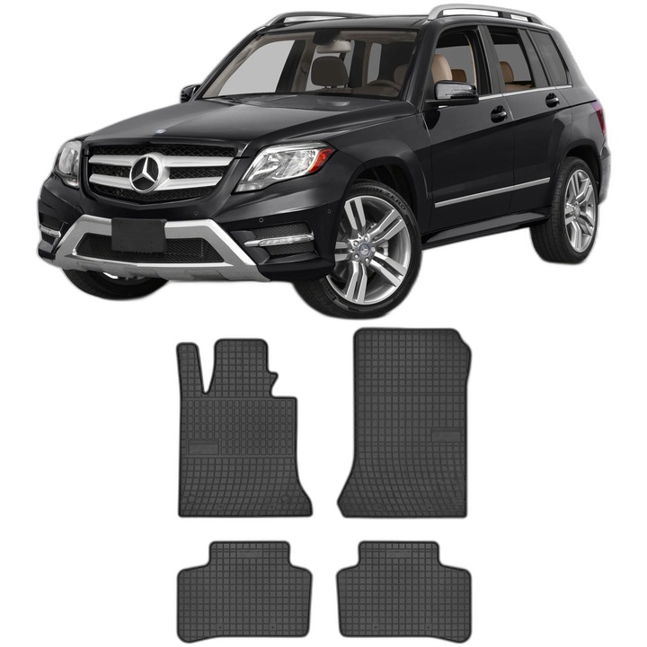 Set Covorase Auto Mercedes Glk X204, din 06.2008 - 08.2015, Caroserie Suv, compatibile cu autoturismul Mercedes Glk X204