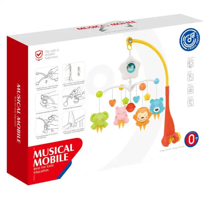 Carusel cu Lumini, Proiector si Muzica pentru Bebelusi