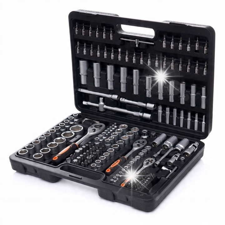 Комплект инструменти с 292 елемента, Kraft&Dele, хром-ванадиев, 456x85x300 мм