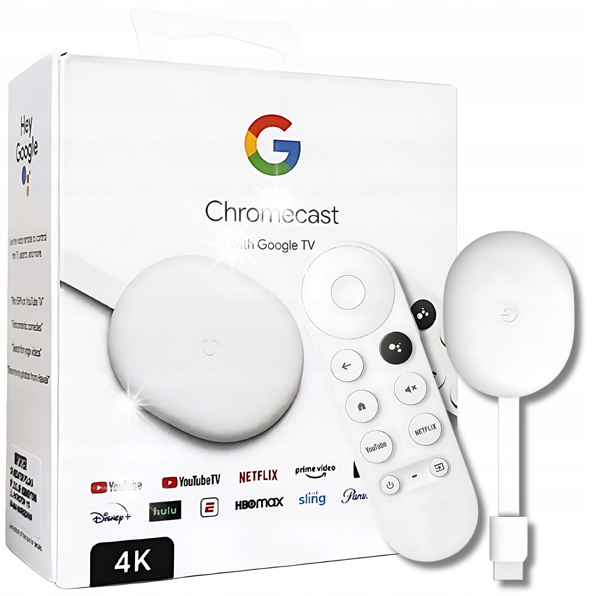 Google Chromecast 4K ホワイト Amazon.co.jp: Google グーグル GA01919-JP [Chromecast with