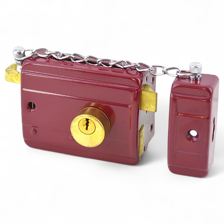 Broasca aplicata Utilul, 3 chei, lant de siguranta, rosu