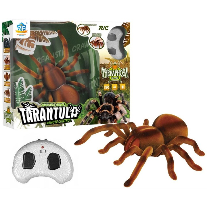 Tarantula RC голям, TRIFOX, дистанционно управление, размери 23,5x23,5x8,5см, черен цвят