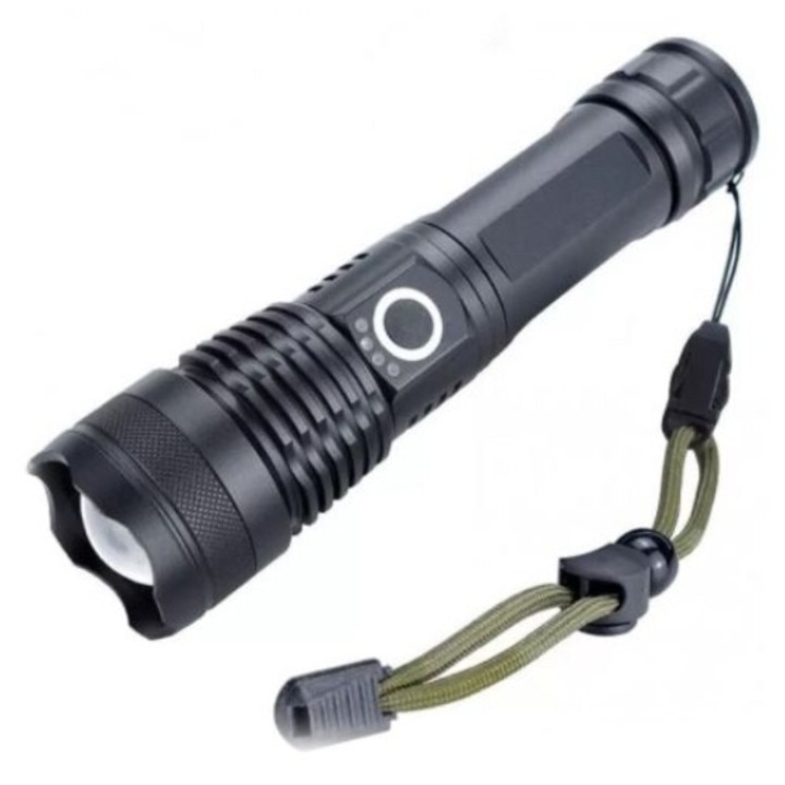 XH P50 акумулаторен LED фенер, регулируемо увеличение, батерия 18650, X71