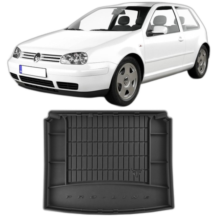 Tavita Auto Portbagaj Volkswagen Golf 4, Caroserie Hatchback, din 1998 - 2003, Fara Podea Reglabila Pe Inaltime, Roata De Rezerva Normala, protectie portbagaj, compatibil cu Volkswagen Golf 4, Proline