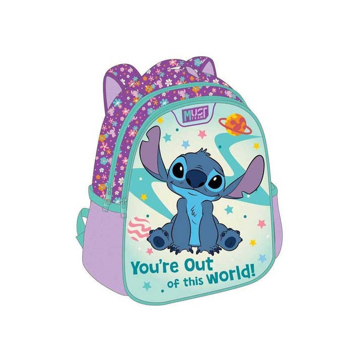 Rucsac scolar, Diakakis, 2 compartimente, 27x10x31cm, 8L, multicolor