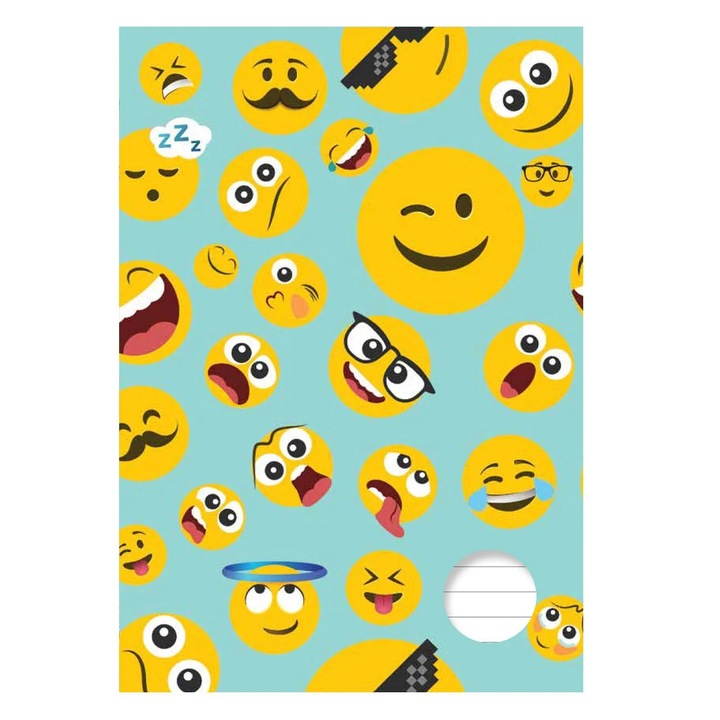 Caiet A5 Dictando cu Model Emoji - 60F