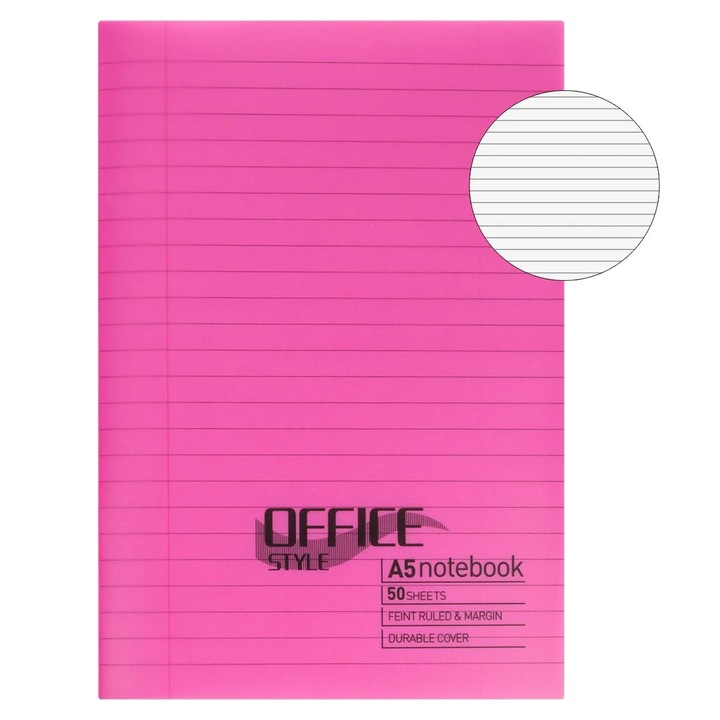 Caiet A5 Dictando Coperta Fucsia - 50F