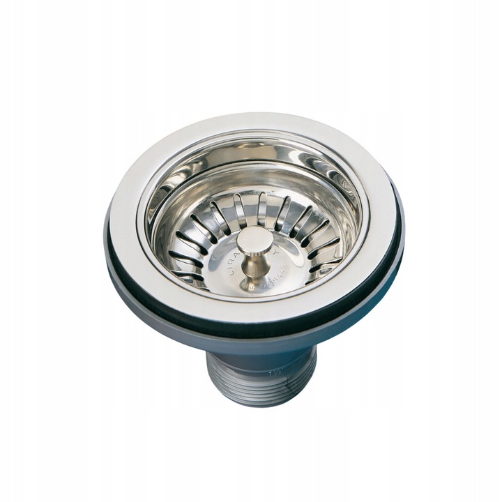 Scurgere chiuveta Lira, O 90, inox, fara preaplin, iesire 1 1/2"