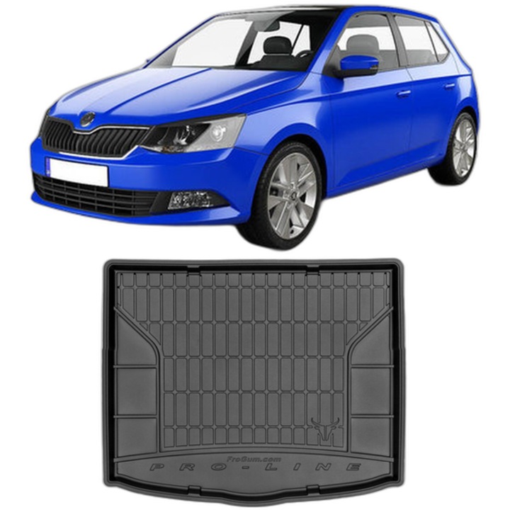 Tavita Auto Portbagaj Skoda Fabia III, Caroserie Hatchback, din 11.2014 - 08.2021, protectie portbagaj, compatibil cu Skoda Fabia III, Proline