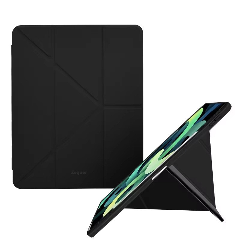 Husă protecție tableta, Zeguer, pentru iPad Air 13", suport pentru pix, funcție auto sleep/wake, negru
