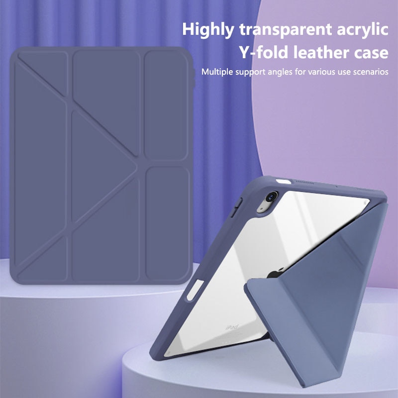 Husa protectie tableta Zeguer, pentru iPad Air 11" 2024/2025, suport pentru pix, roz