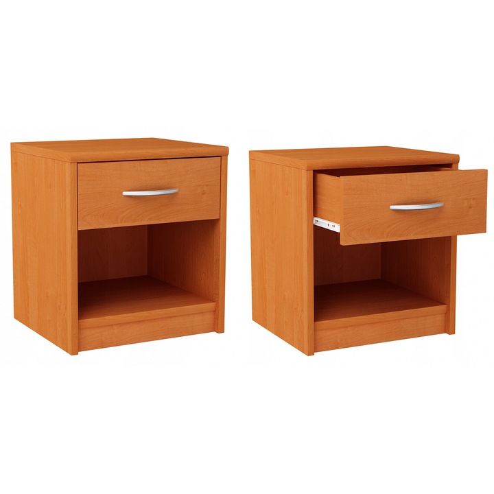 Noptiera, Alder, 45x38.8x35 cm, lemn, maro