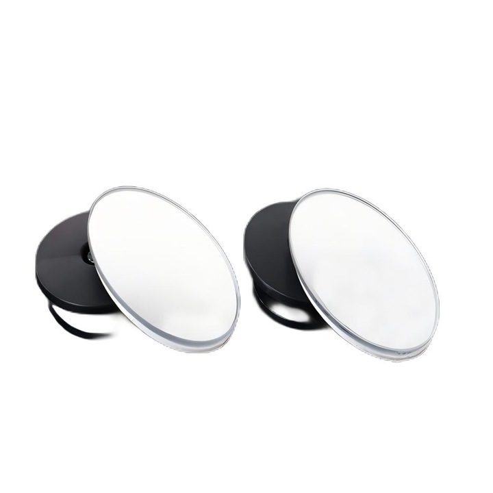 Кръгло огледало за кола за мъртва зона, 4.8см, безрамков дизайн, водоустойчиво, 2 броя