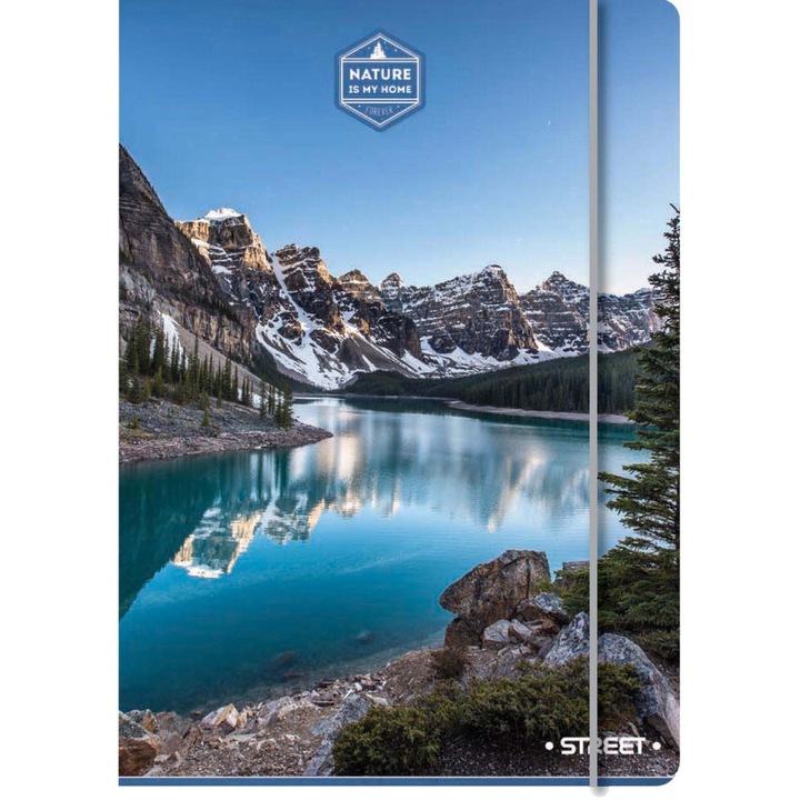 Папка с ластик STREET Travel A4, асорти