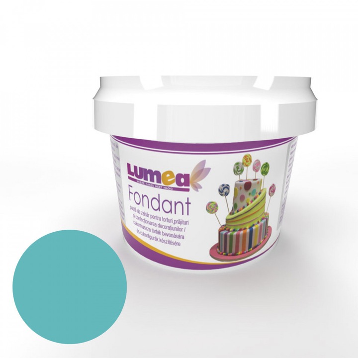 Fondant Albastru Pastel, 400g - Lumea