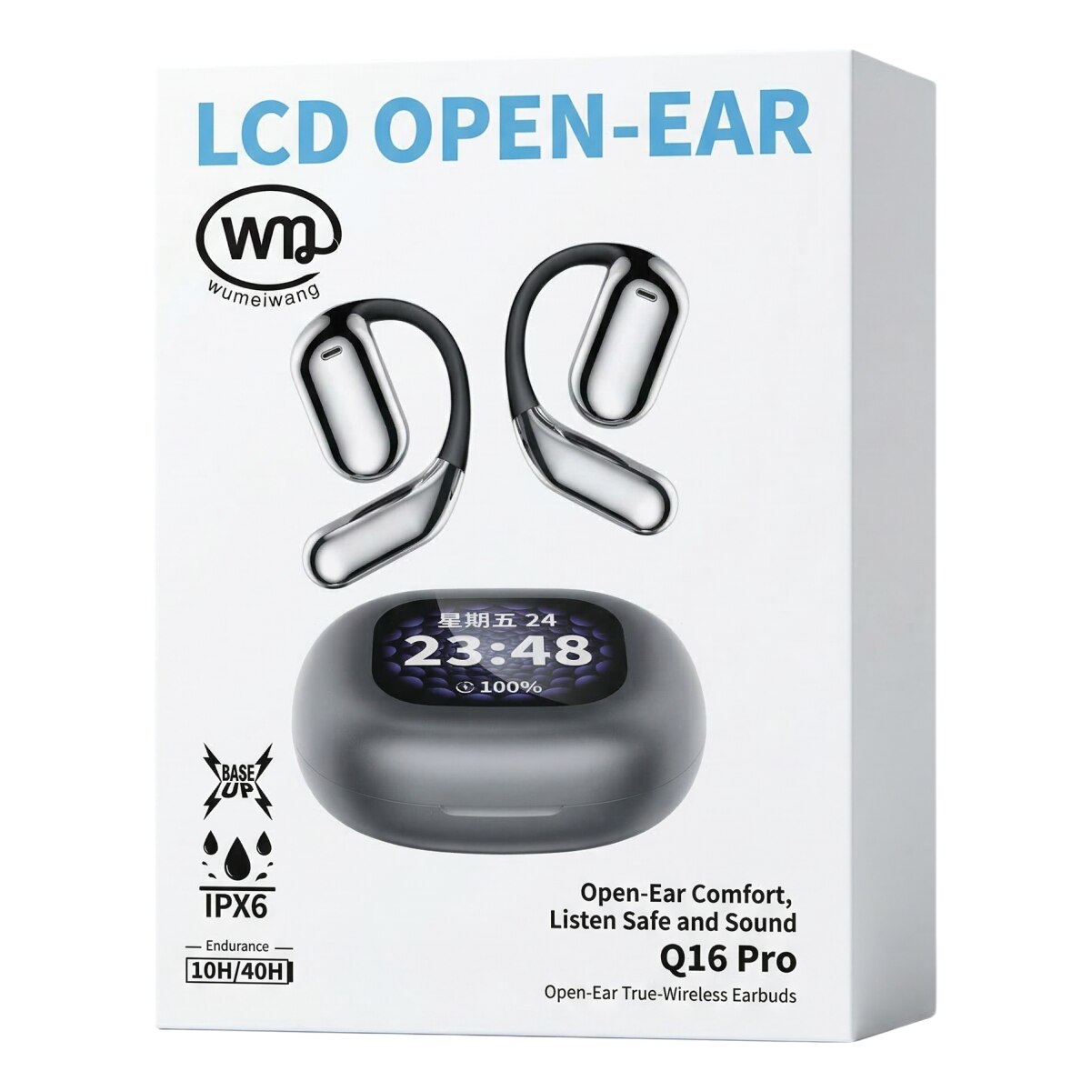 Casti Ai Casti Bluetooth cu Traducator AI in Timp Real, 144 Limbi, Ecran Tactil ...