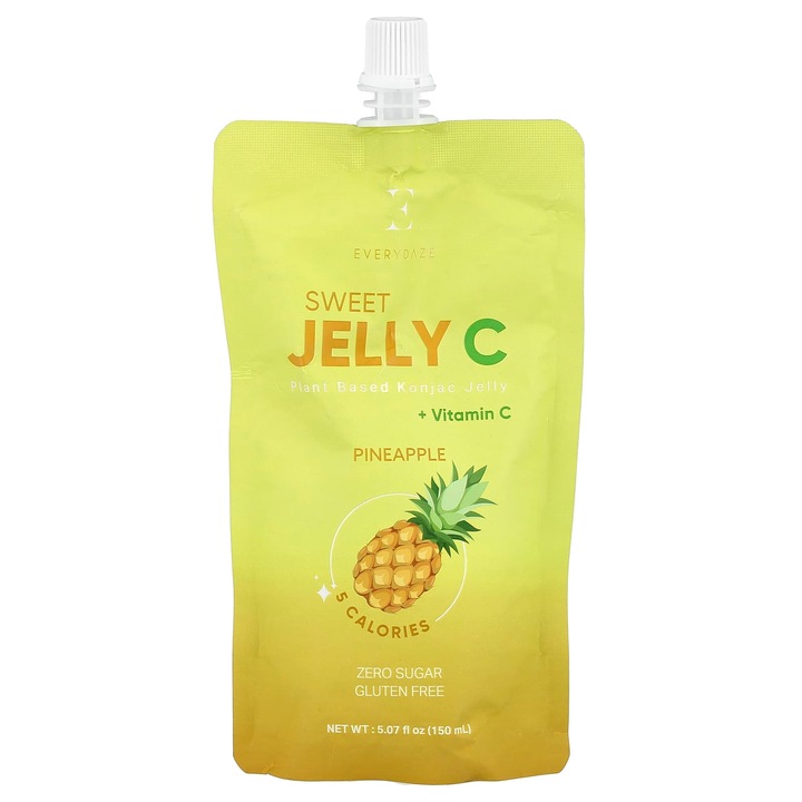 Bautura Everydaze Sweet Jelly C, Konjac, ananas, 150 ml, 5 calorii, fara zahar, vegana