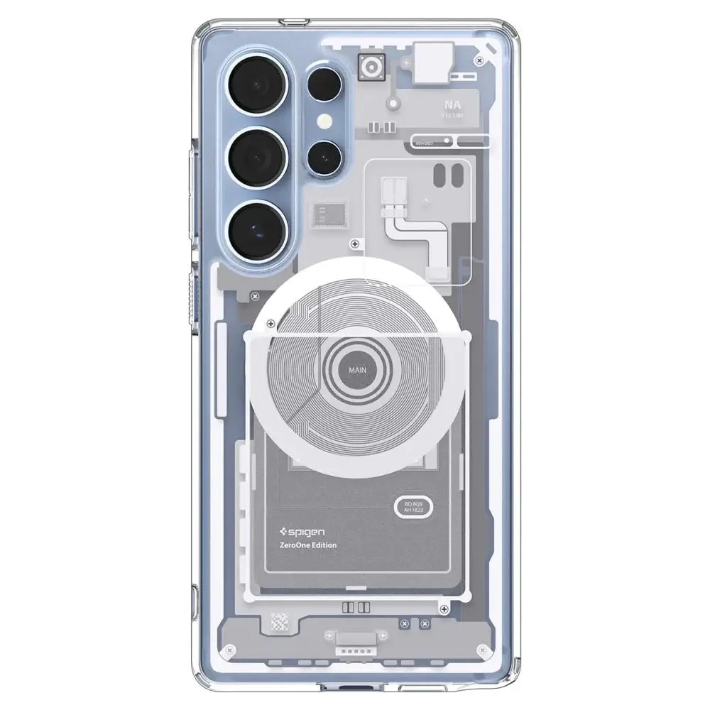 Husa pentru Samsung Galaxy S25 Ultra - Spigen Ultra Hybrid Zero One MagSafe - White