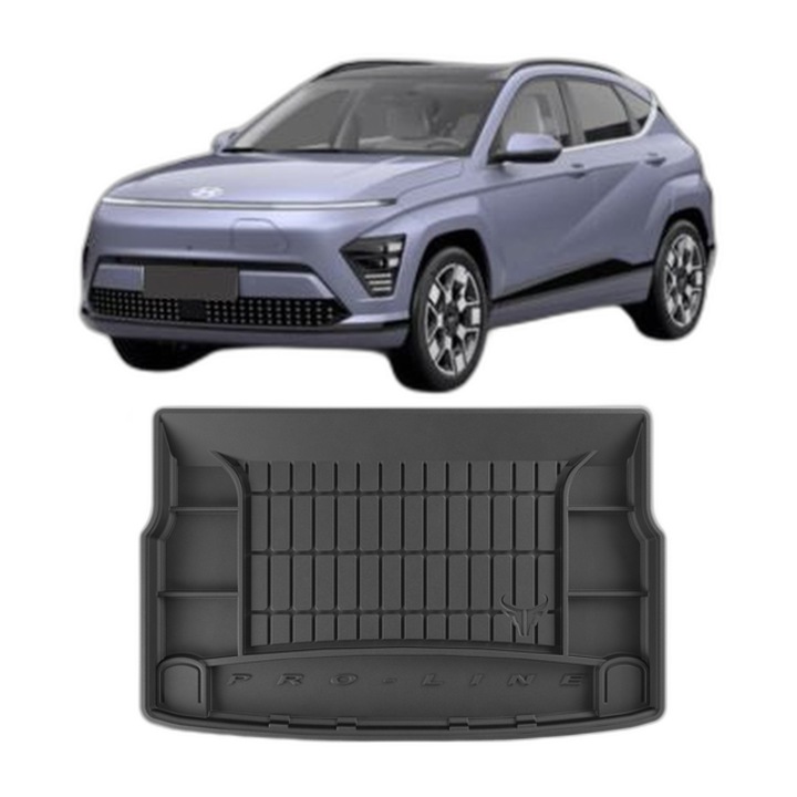 Tavita Auto Portbagaj Hyundai Kona Ii Electric din 04.2023 - Prezent, Caroserie Suv, Portbagaj Inferior, protectie portbagaj, compatibil cu Hyundai Kona Ii Electric, Proline