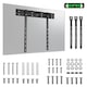 Suport TV Maclean MC-123 40-85'', incarcare maxima 80kg, VESA 75x75-600x400, distanta perete 9mm, otel negru, montare perete, suruburi incluse, compatibil televizoare diverse
