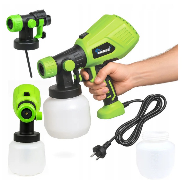 Pistol electric de vopsit, capacitate rezervor 800 ml, Ondragon OD5060