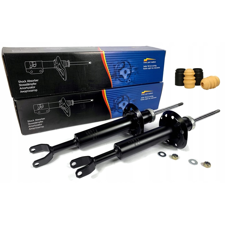 Set amortizoare cu protectii fata Kraft pentru Audi A4 B5 A6 C5, 2 bucati, gaz, 4000370x2, 4080006