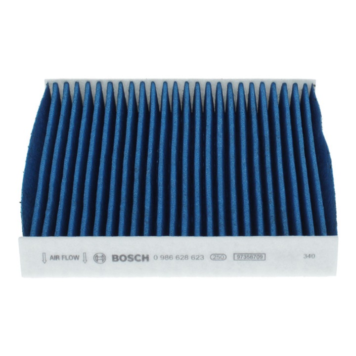 Bosch 0 986 628 623 utastér-szűrő, DAIHATSU CHARADE VIII, JAGUAR I-PACE, LAND ROVER DISCOVERY V, LEXUS CT modellekhez, 22 cm