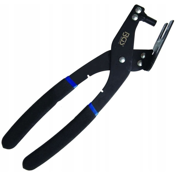 BGS Technic fogó, 285mm, 25 fokos nyitásszög, ergonomikus kialakítás, nehezen hozzáférhető helyekre, fekete