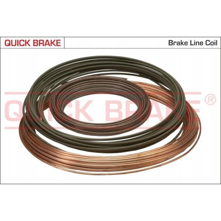 Quick Brake fékcső, 25m, 4,75mm, réz