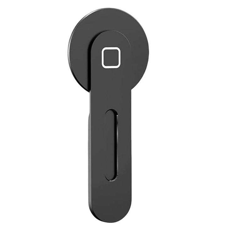 Mágneses telefontartó MagSafe-fel, öntapadós rögzítés laptophoz/monitorhoz, univerzális, fekete