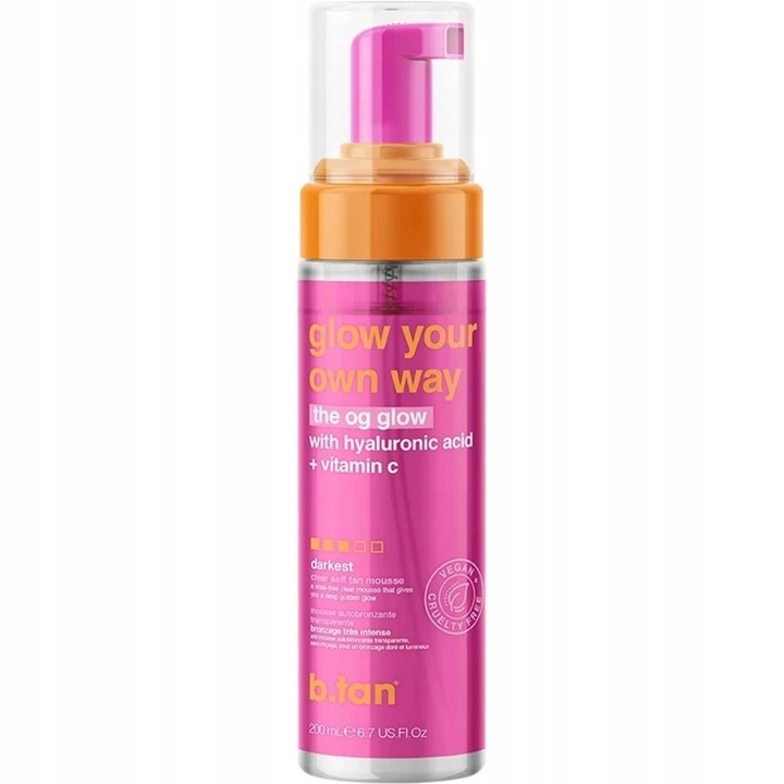 Természetes önbarnító hab, Glow Your Own Way, 200ml