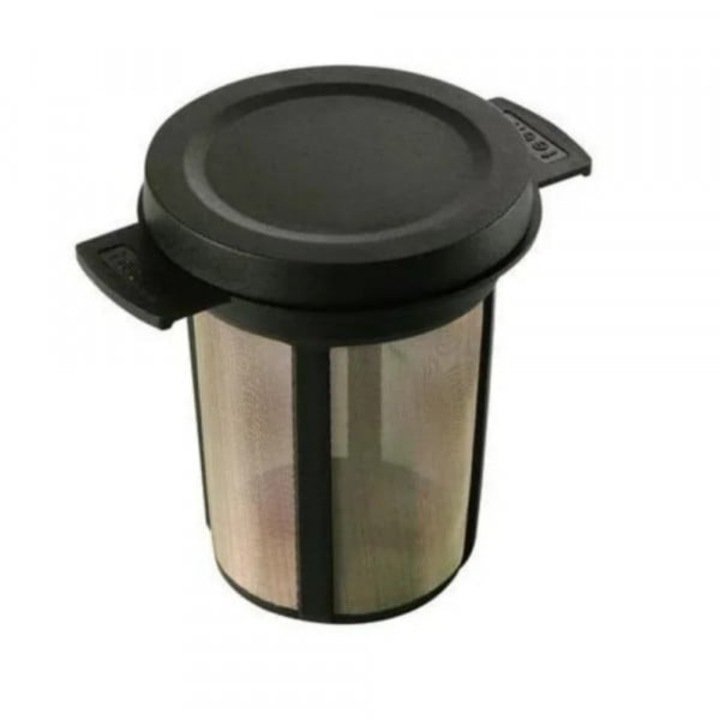 Infuzor ceai reutilizabil cu capac si manere anti-alunecare, inox, 60x73mm