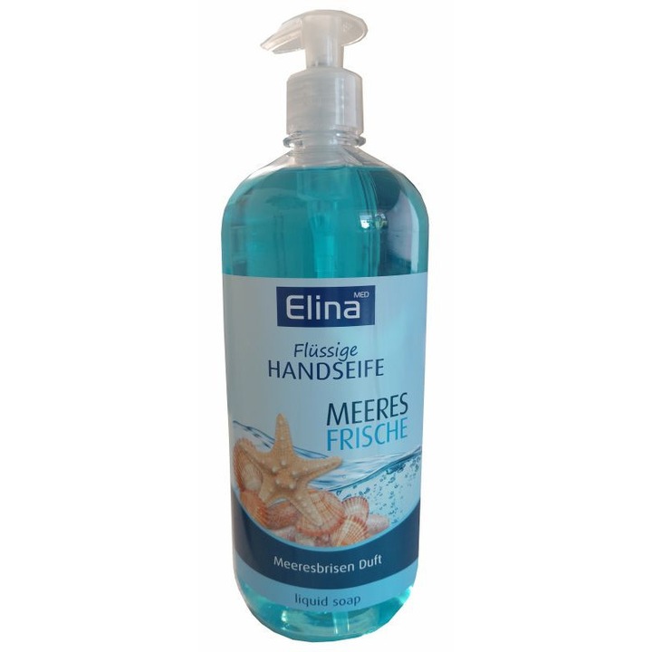 Течен сапун с помпа Ocean Fresh 1000 мл Elina Med